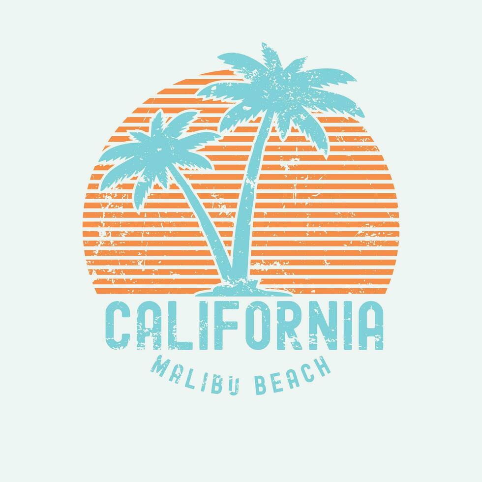 Californie illustration typographie pour t chemise, affiche, logo, autocollant, ou vêtements marchandise vecteur