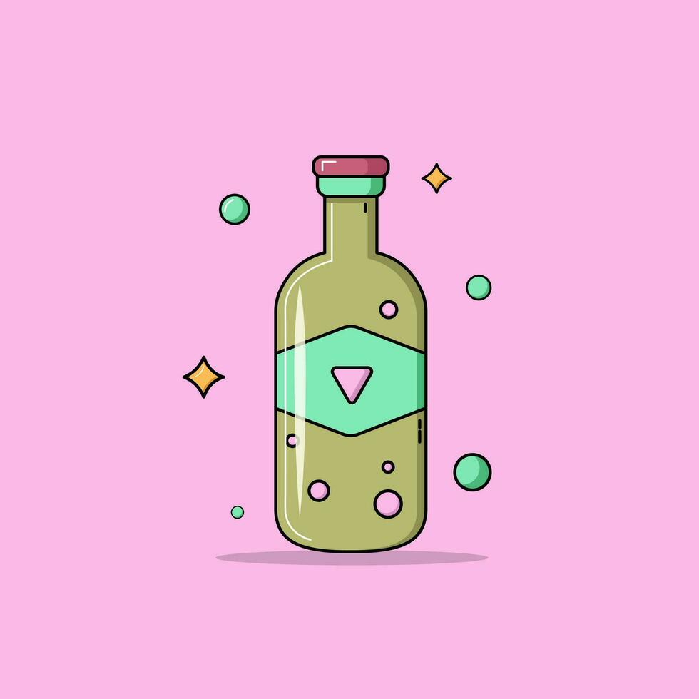 gratuit magique bouteille vecteur illustration