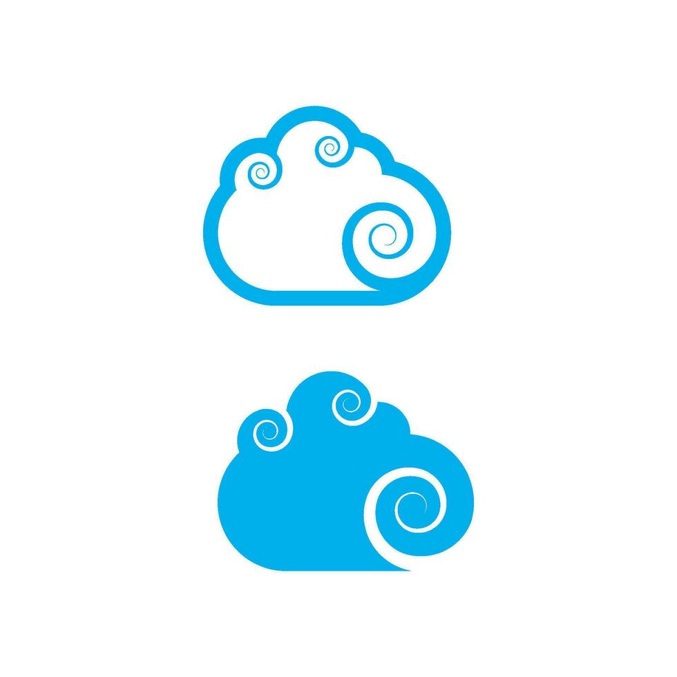 nuage modèle icône illustration vecteur