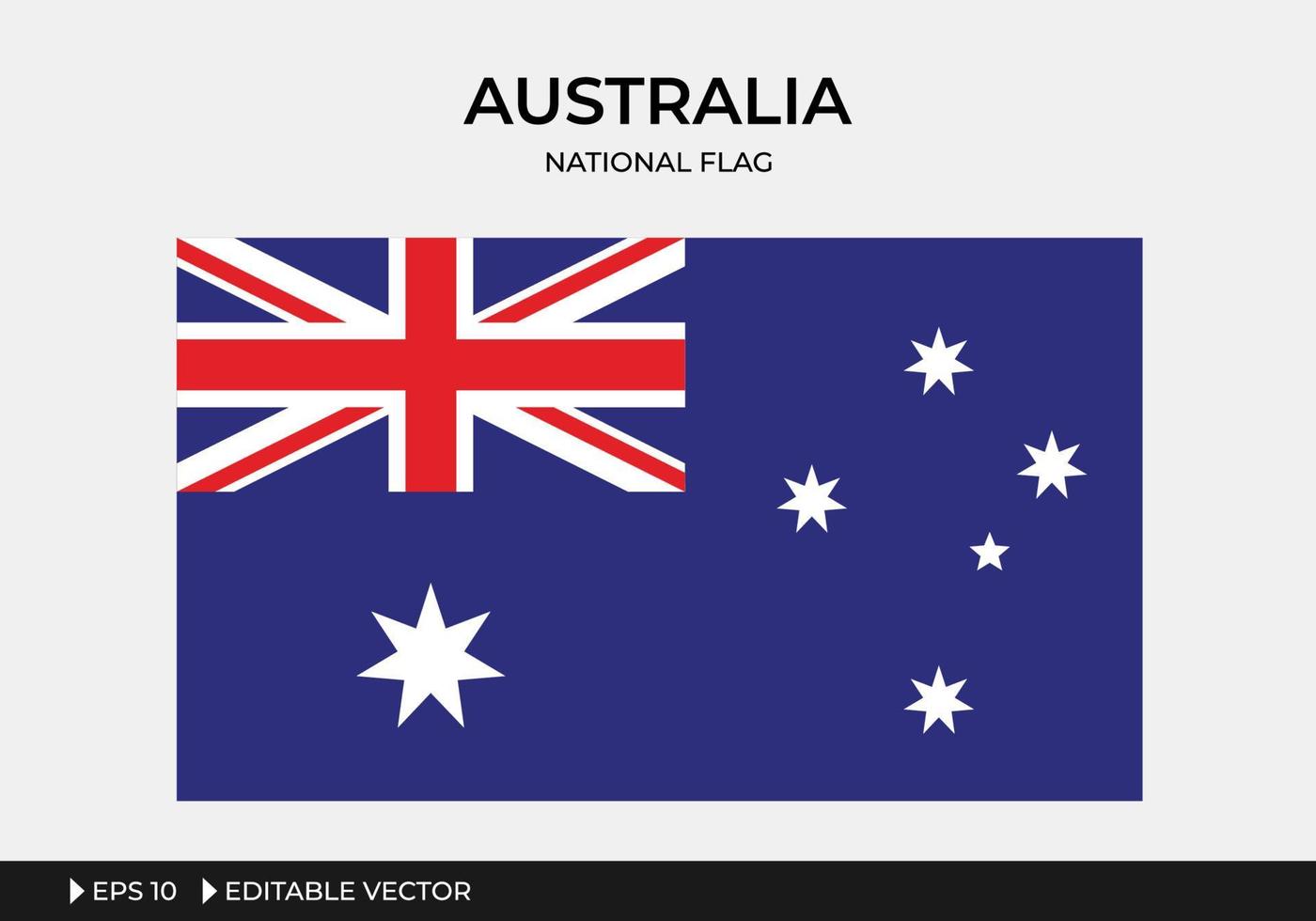 illustration du drapeau national de l'australie vecteur