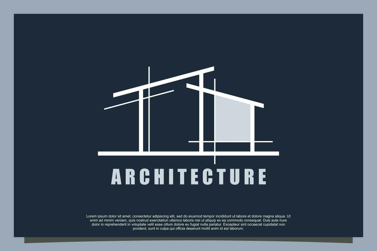 architecture et construction maison logo conception avec une moderne concept vecteur