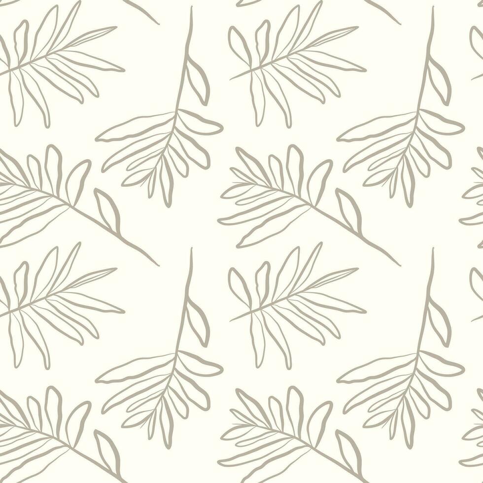 tropical paume feuilles sans couture vecteur illustration modèle Contexte. conception pour utilisation tout plus de en tissu impression emballage papier et autres.