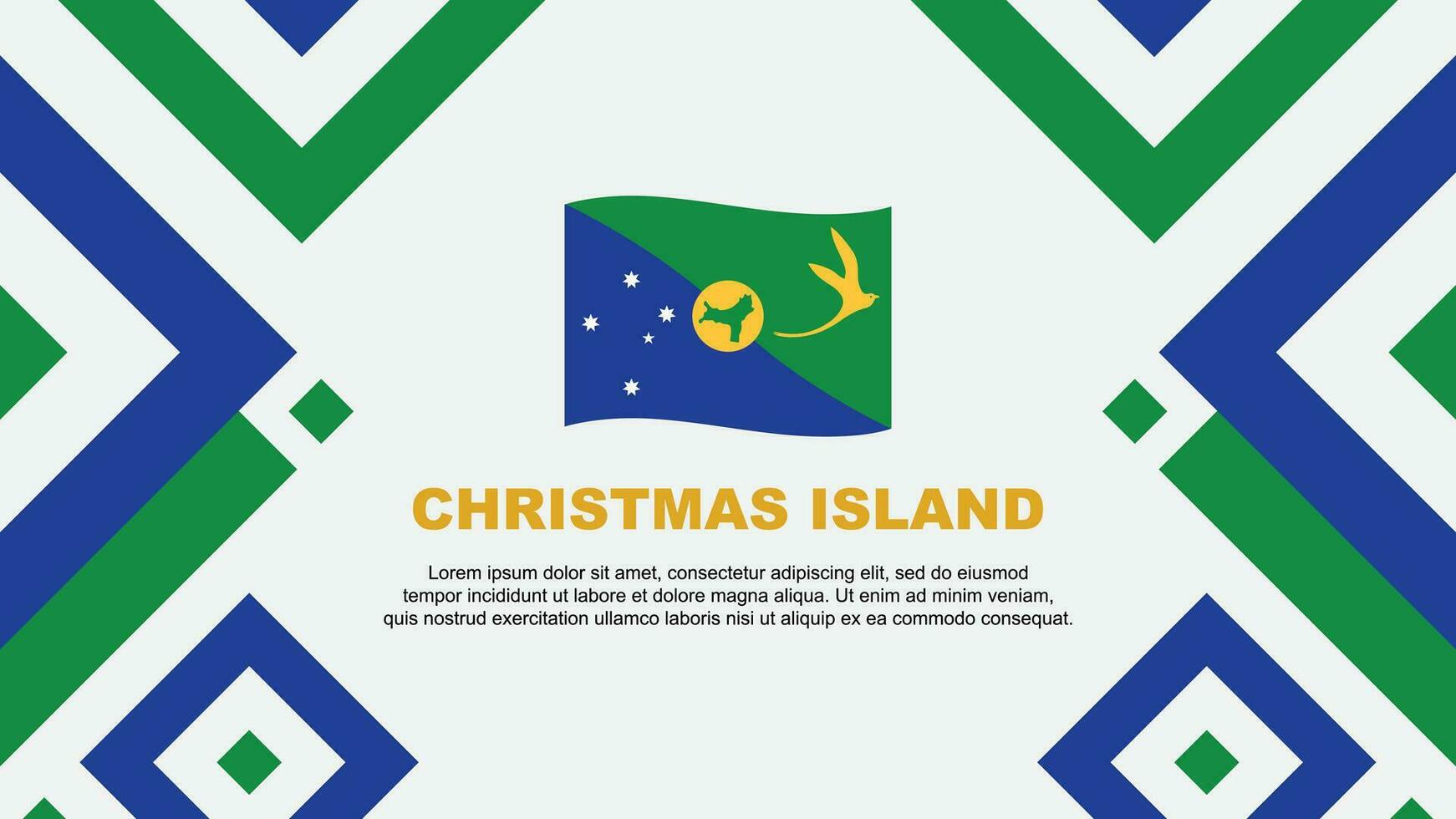 Noël île drapeau abstrait Contexte conception modèle. Noël île indépendance journée bannière fond d'écran vecteur illustration. Noël île modèle