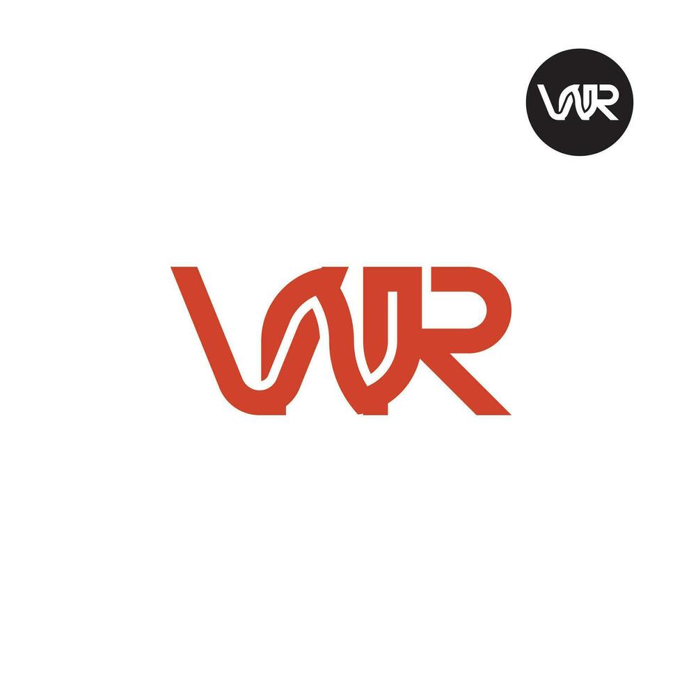 lettre vnr monogramme logo conception vecteur