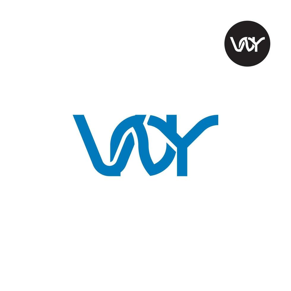 lettre vny monogramme logo conception vecteur