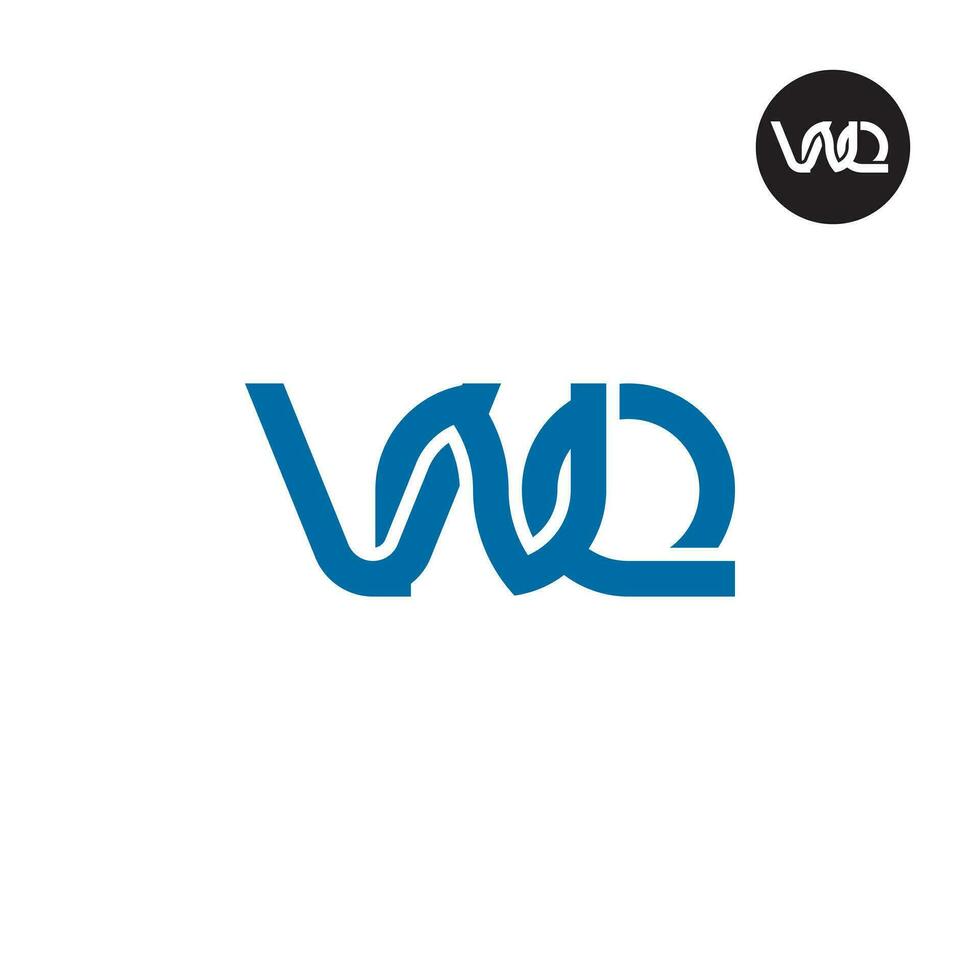 lettre vnq monogramme logo conception vecteur