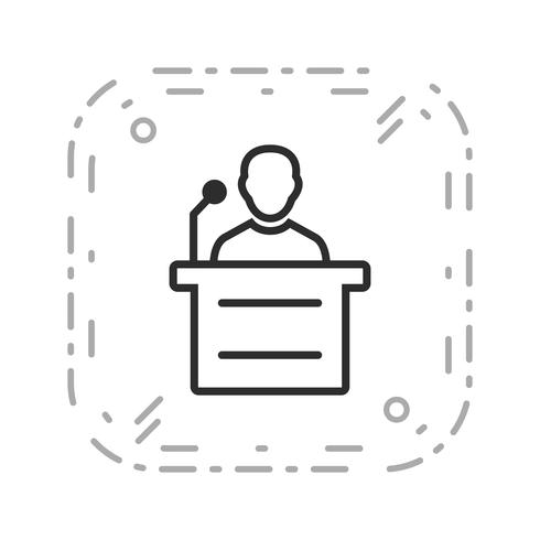 Discours Vector Icon