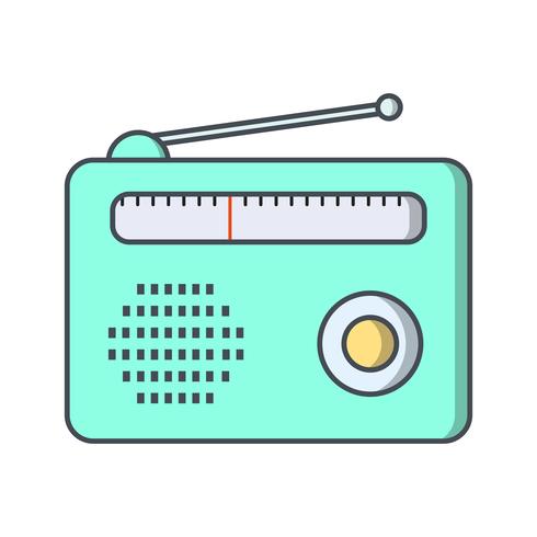 icône de vecteur radio