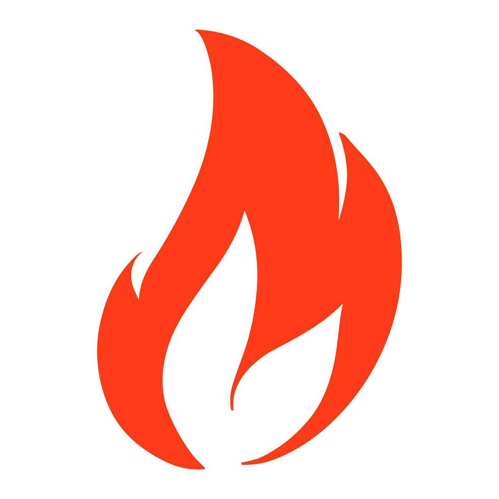 Feu flamme logo vecteur illustration.