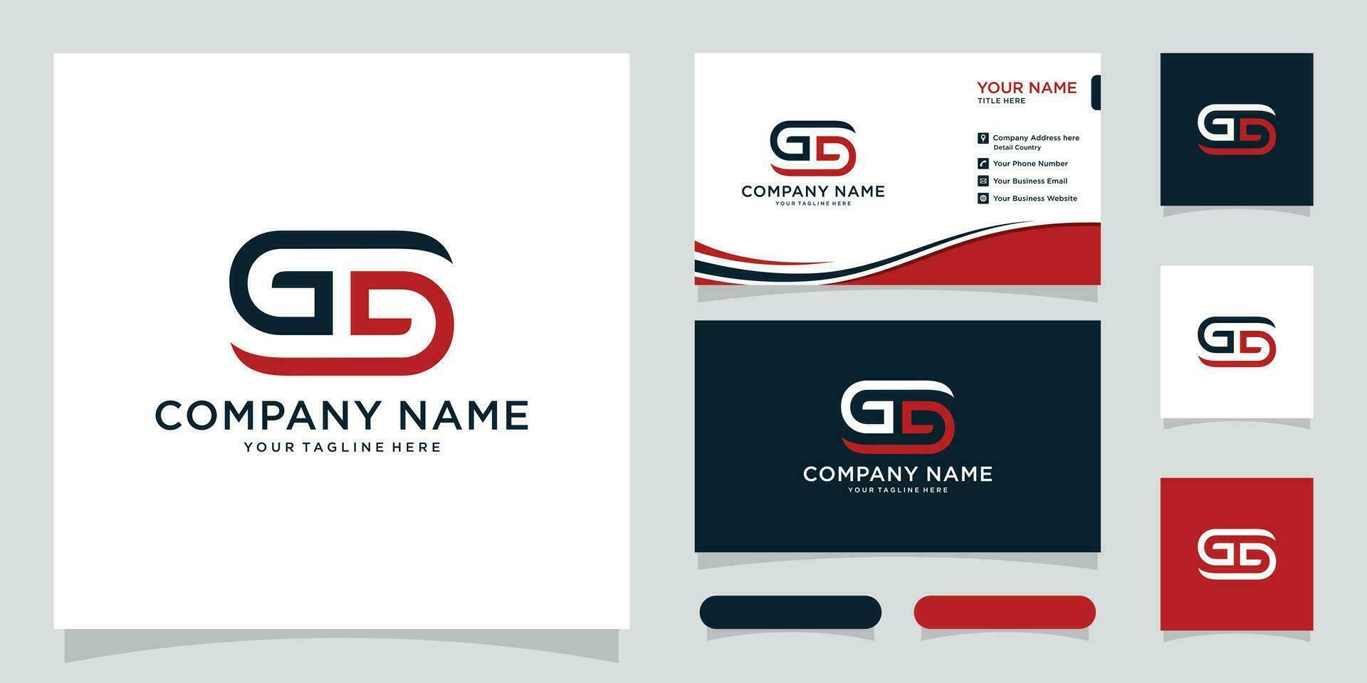 initiale lettre g,g typographie logo conception vecteur avec affaires carte conception.