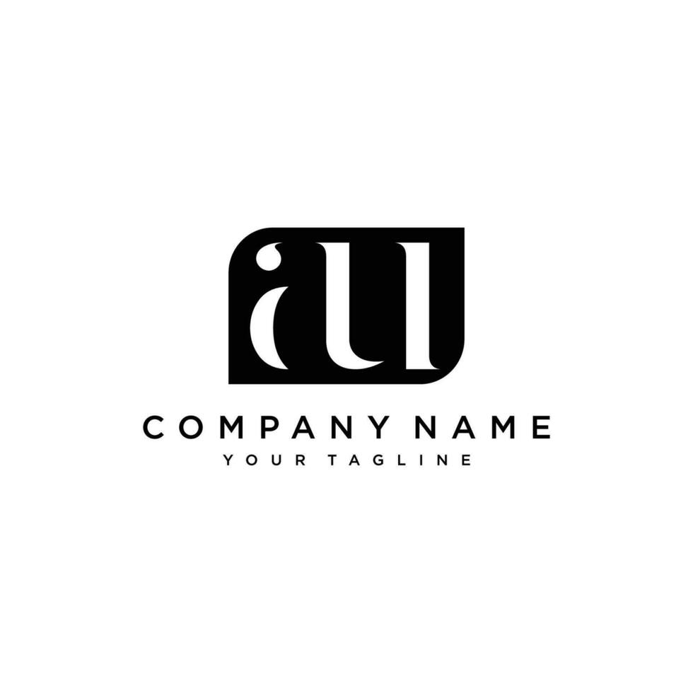 au ou ua logo. entreprise logo. monogramme conception. des lettres une et tu. vecteur