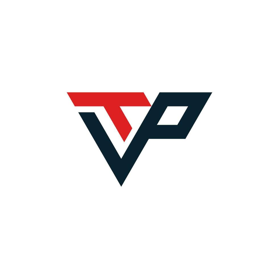 tvp abstrait initiale monogramme lettre alphabet logo conception Triangle vecteur