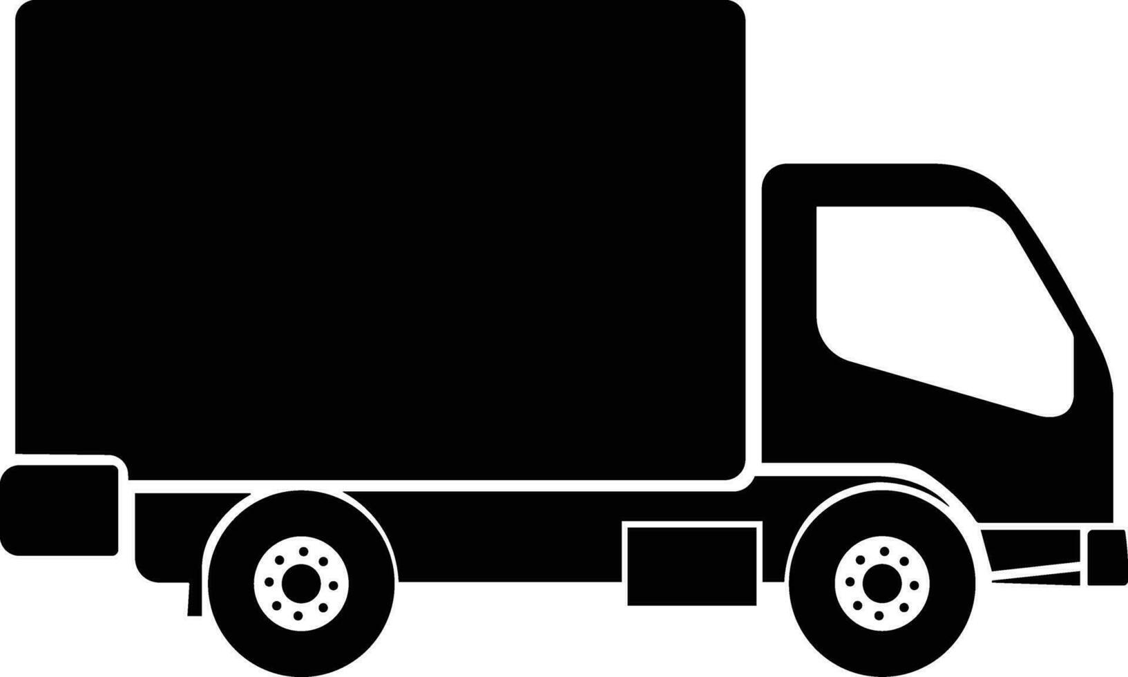 livraison un camion icône dans plat style. isolé sur conception utilisation pour vite en mouvement livraison livraison un camion art vecteur pour transport symbole applications et sites Internet