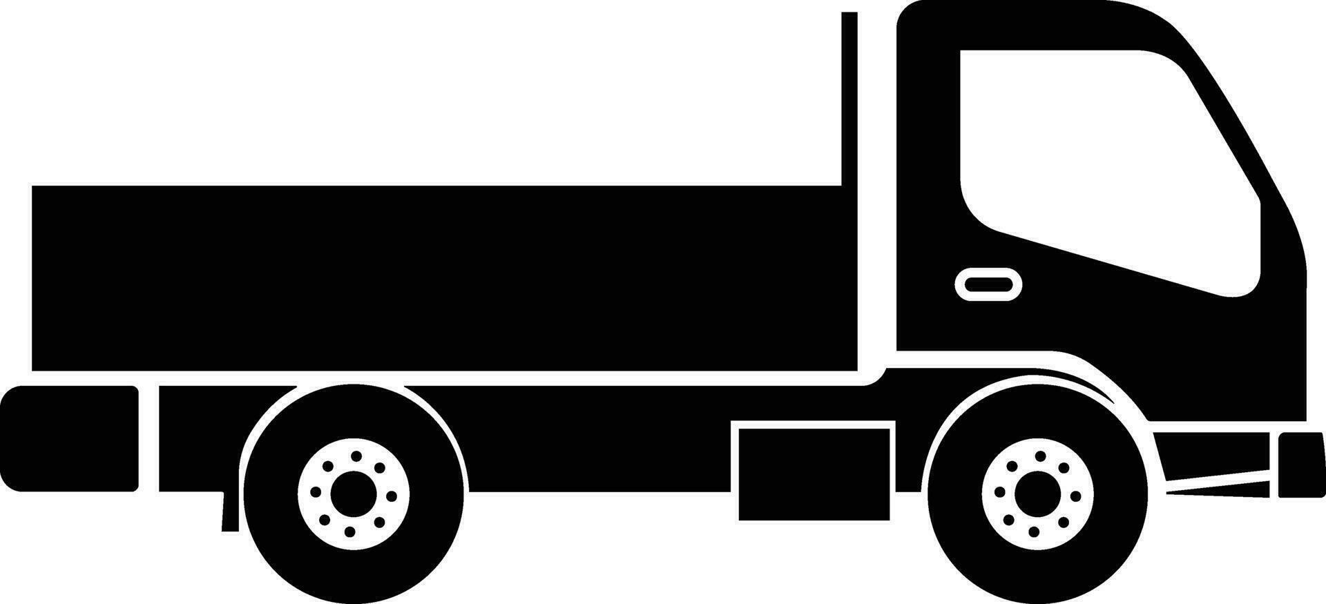 livraison un camion icône dans plat style. isolé sur conception utilisation pour vite en mouvement livraison livraison un camion art vecteur pour transport symbole applications et sites Internet