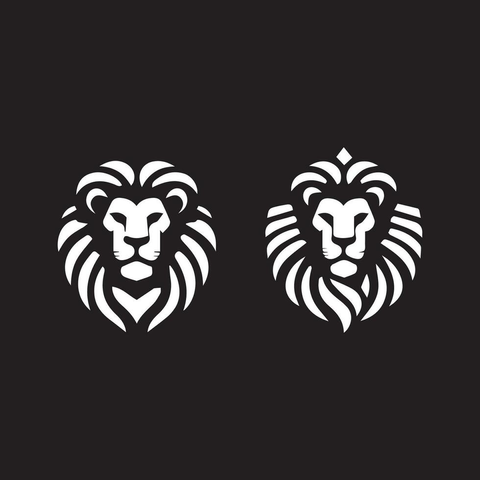 ensemble de logos de lion. collection de design haut de gamme. illustration vectorielle vecteur