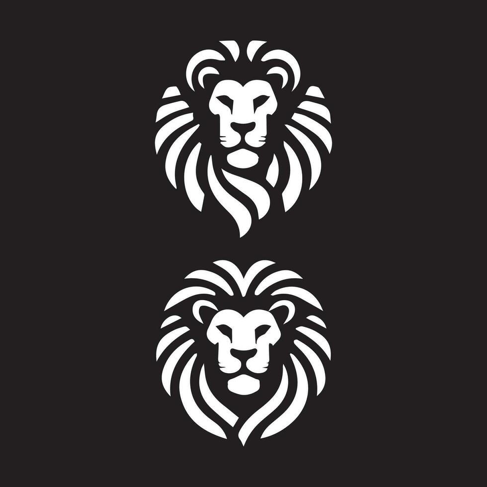 ensemble de logos de lion. collection de design haut de gamme. illustration vectorielle vecteur