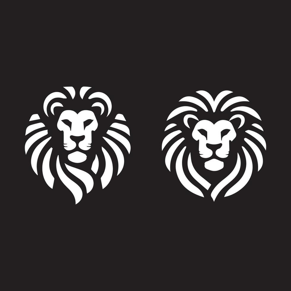 ensemble de logos de lion. collection de design haut de gamme. illustration vectorielle vecteur