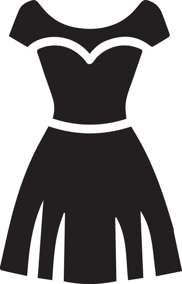 femelle robe vecteur art illustration noir Couleur silhouette 3