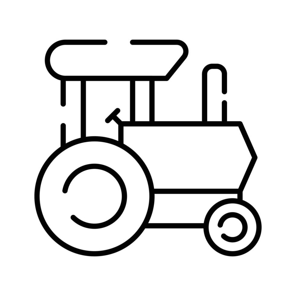 un incroyable icône de tracteur jouet dans branché conception style, prêt pour prime utilisation vecteur