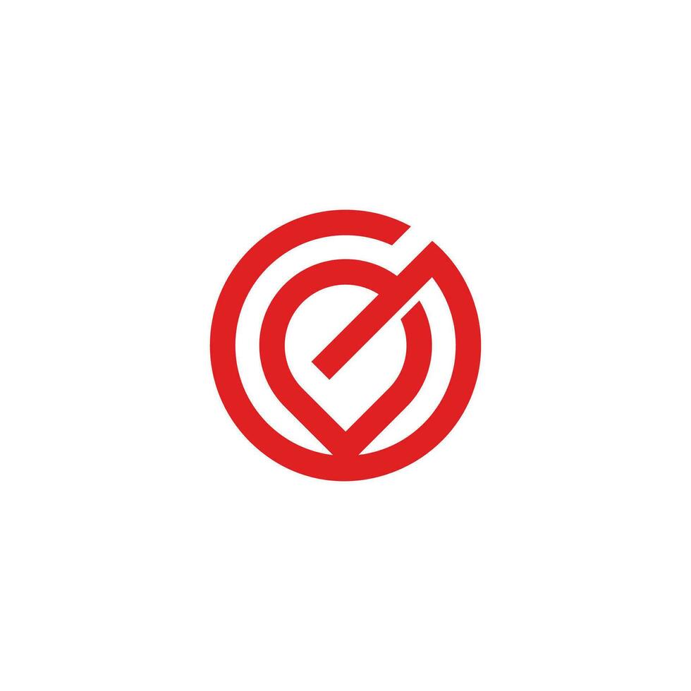 lettre g épingle emplacement Facile géométrique logo vecteur