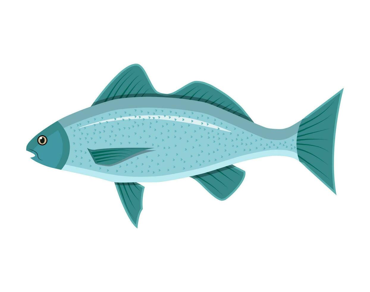 générique mer poisson. vecteur illustration dans plat style