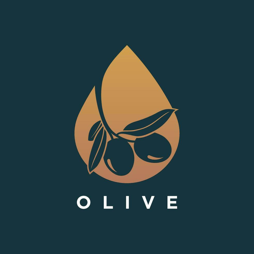 olive logo conception unique concept prime vecteur
