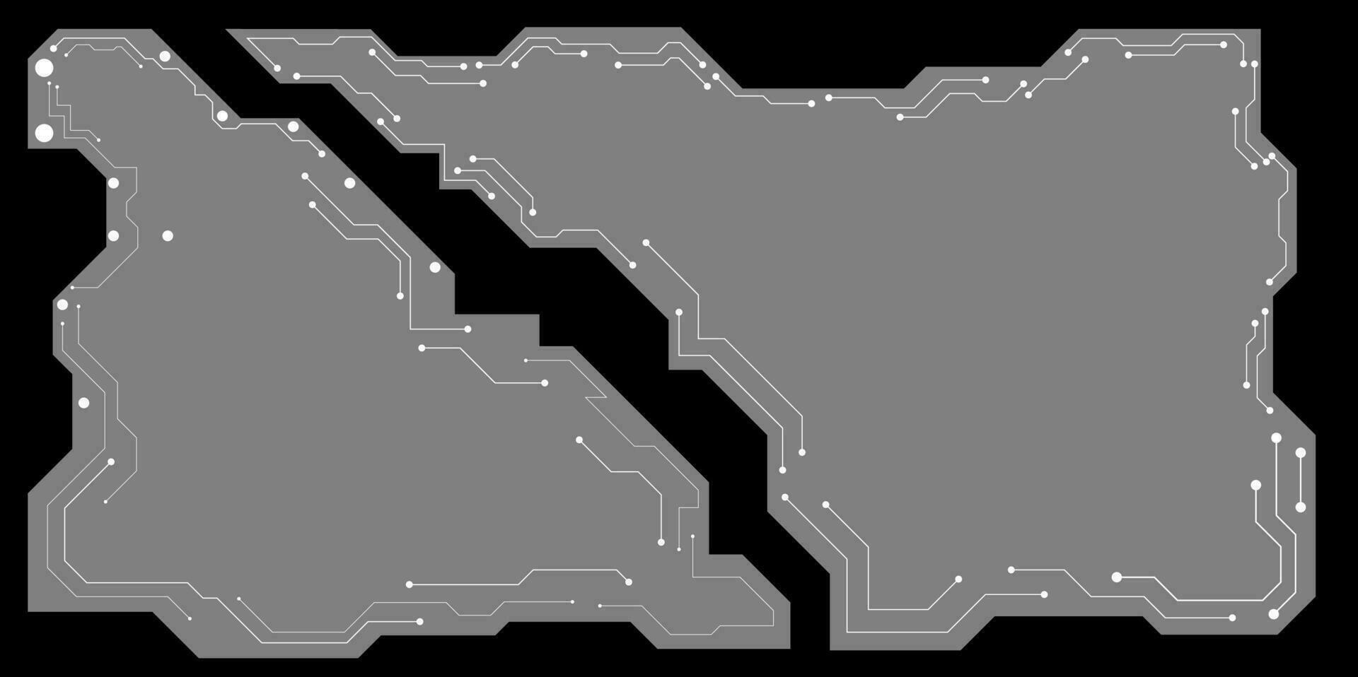 futuriste Nom carte avec circuit planche vecteur concept pour futur La technologie élément Contexte affaires écran