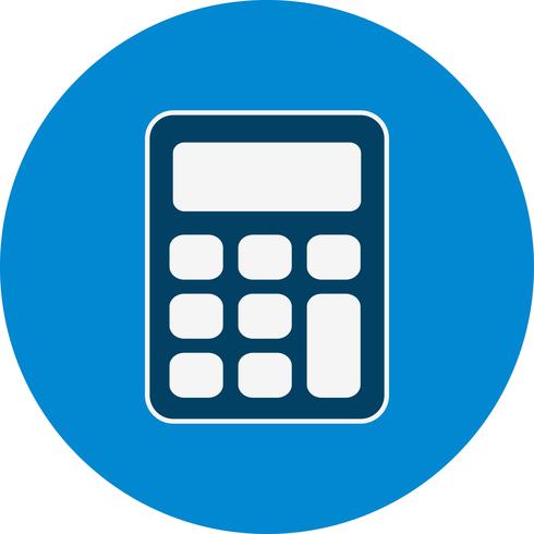 Icône de calculatrice de vecteur