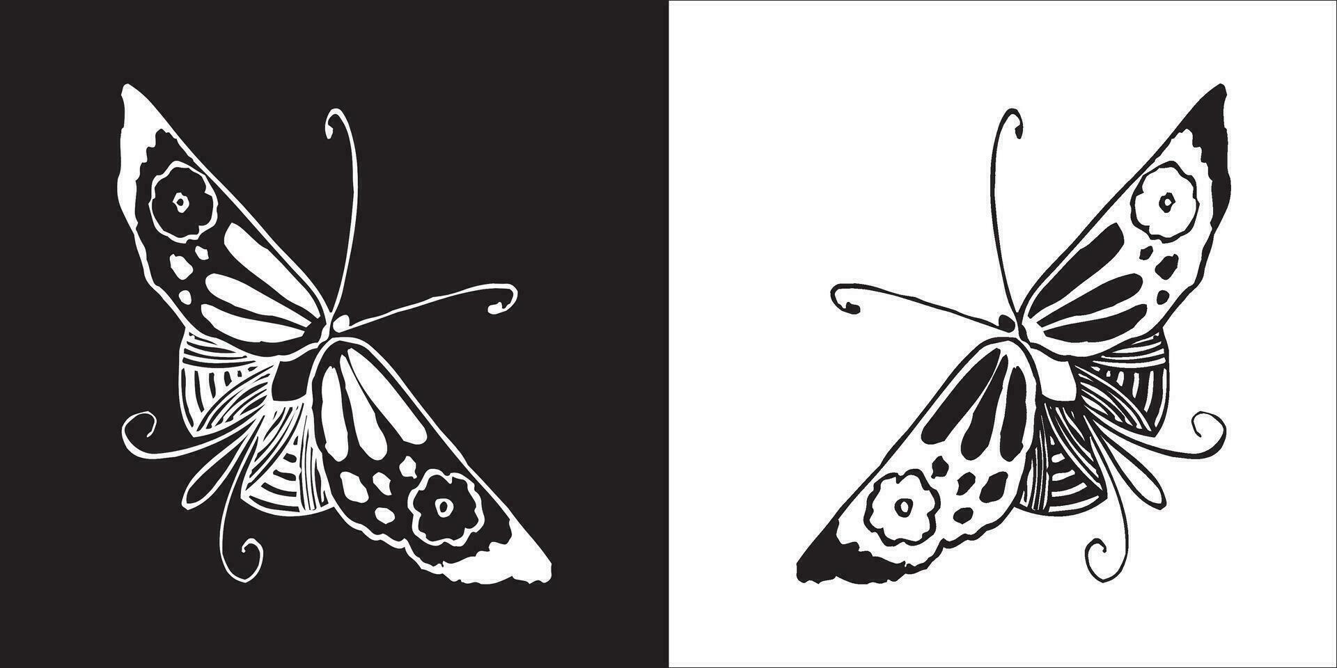 illustration vecteur graphique de papillon icône