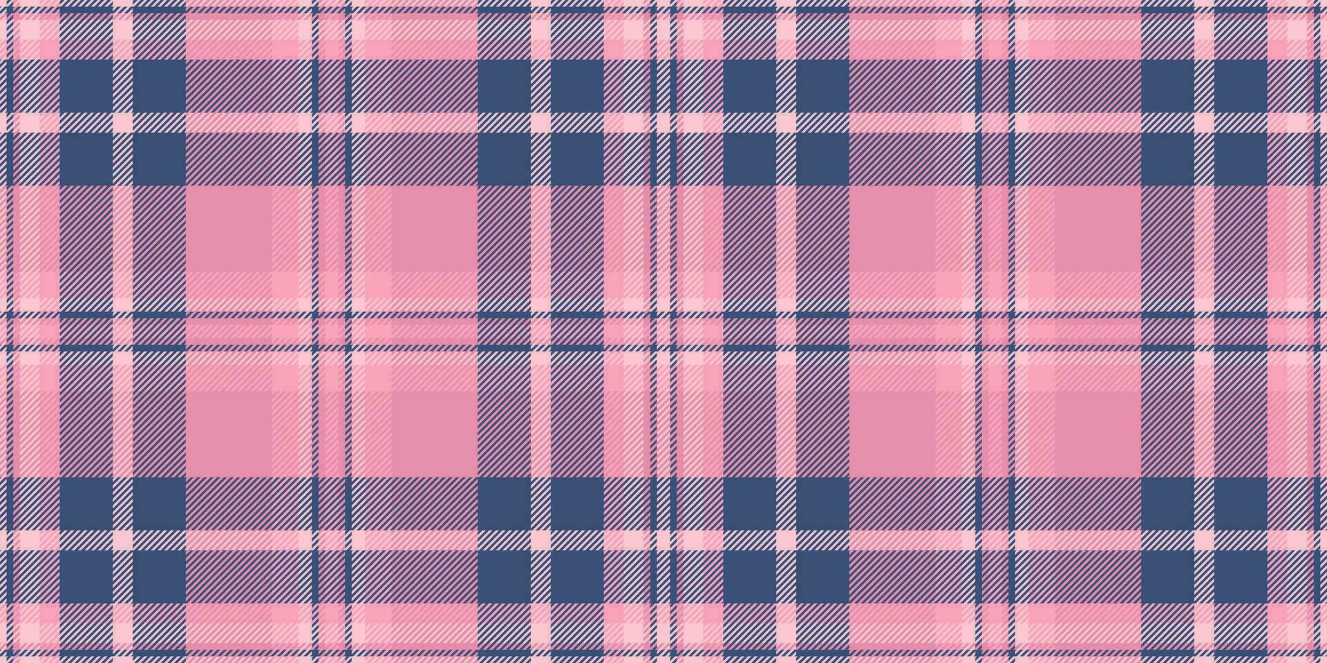 unique en tissu vérifier arrière-plan, à carreaux sans couture modèle texture. frontière plaid vecteur textile tartan dans bleu et rose couleurs.