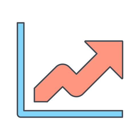 Icône de vecteur de croissance