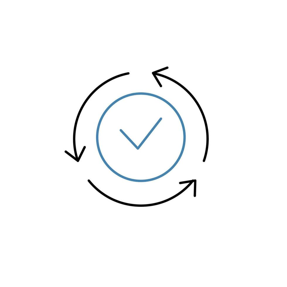 cohérence concept ligne icône. Facile élément illustration.cohérence concept contour symbole conception. vecteur