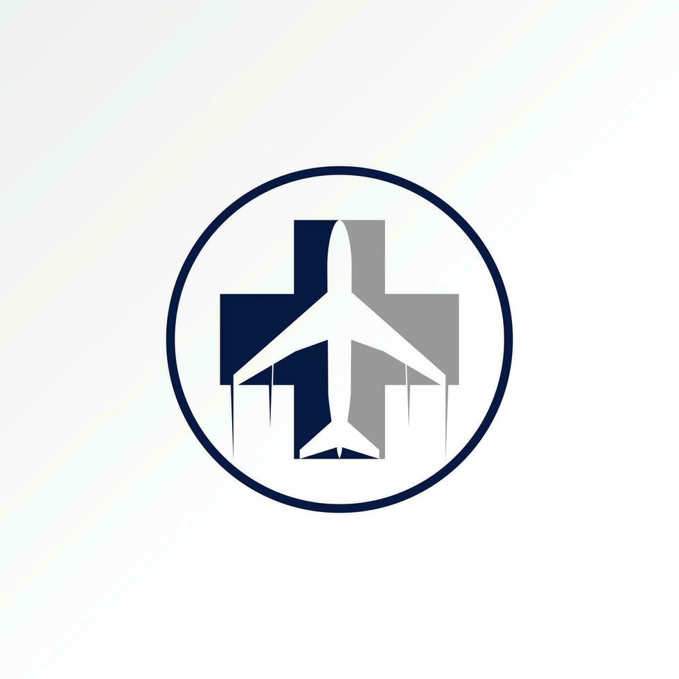 logo conception graphique concept Créatif abstrait prime vecteur unique signe Stock avion avion Compagnie aérienne sur traverser. en relation à transport en bonne santé