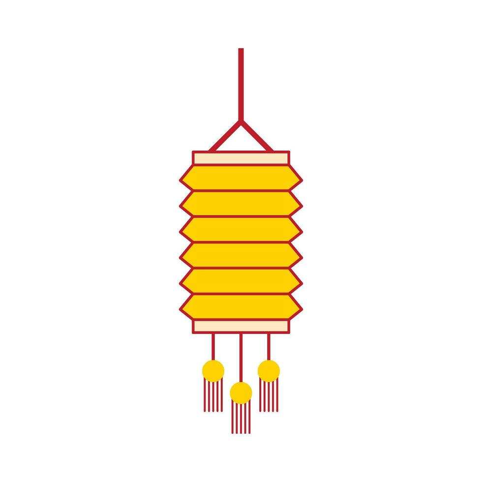 plat illustration de chinois Nouveau année ornement sur isolé Contexte vecteur