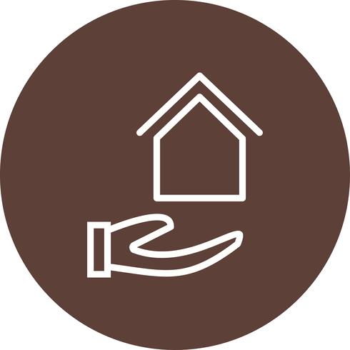 Maison sur Vector Icon