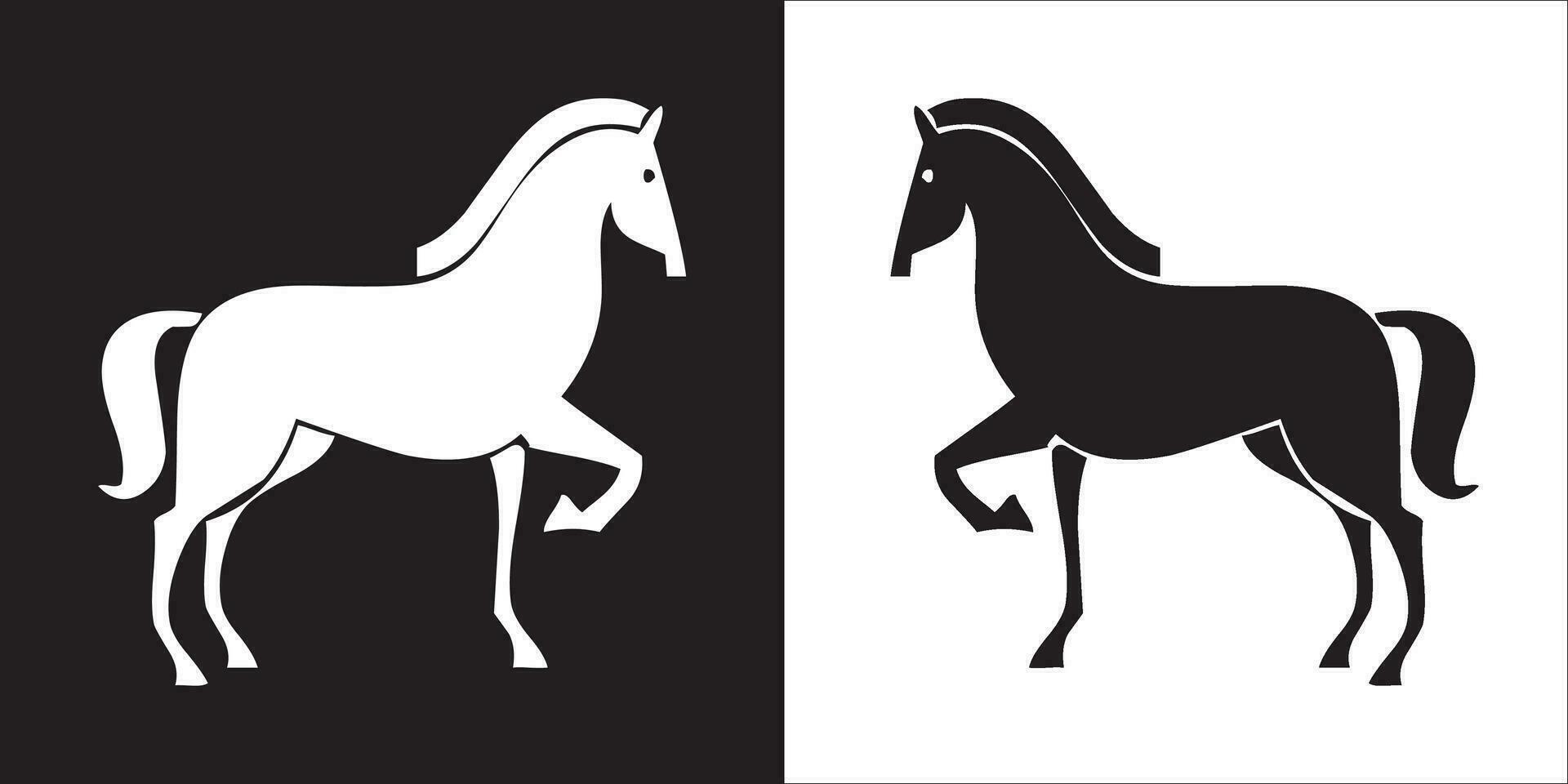 illustration vecteur graphique de cheval icône