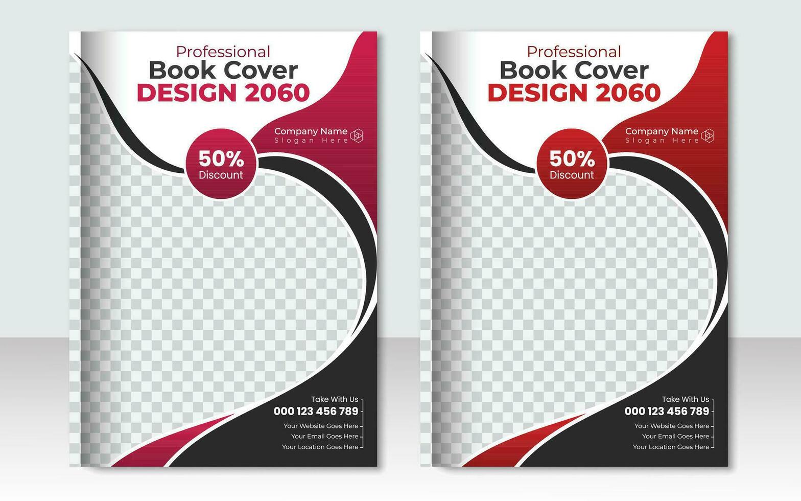 Créatif livre couverture modèle conception ou brochure couverture modèle vecteur