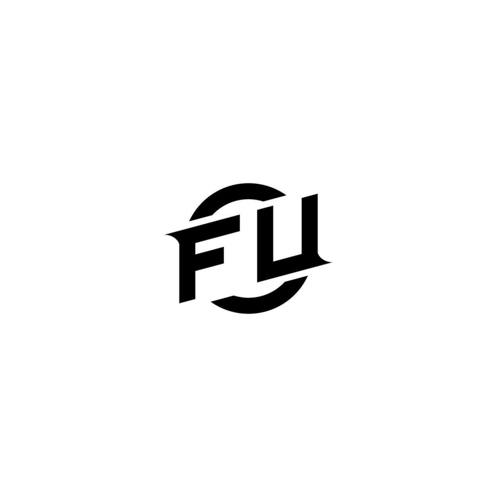 fu prime esport logo conception initiales vecteur