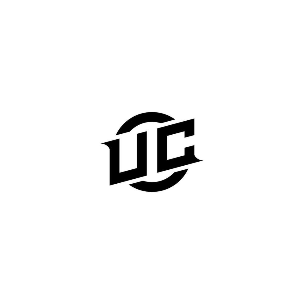 uc prime esport logo conception initiales vecteur