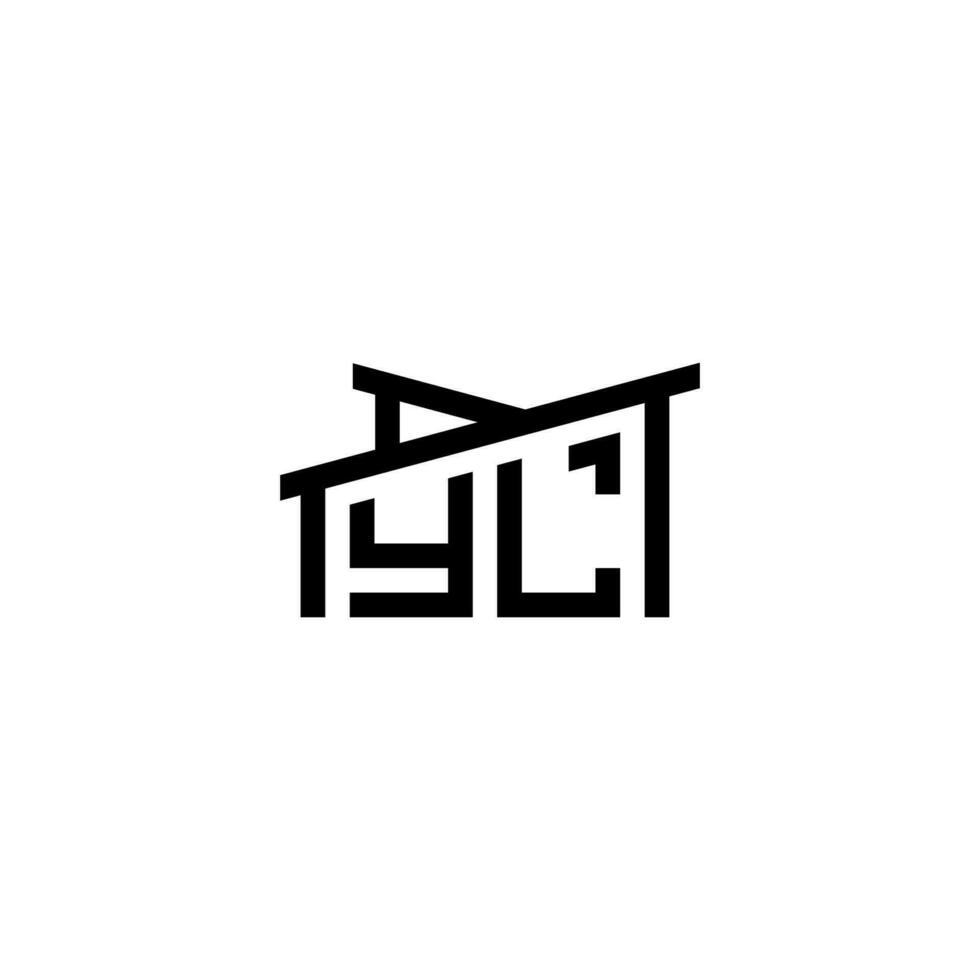 yl initiale lettre dans réel biens logo concept vecteur