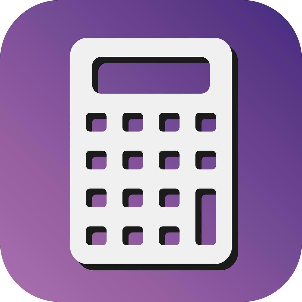 calculatrice vecteur glyphe pente Contexte icône pour personnel et commercial utiliser.