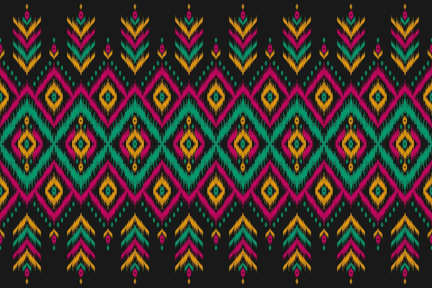 bel art de motif tribal ethnique. modèle sans couture ikat ethnique. style américain et mexicain. vecteur