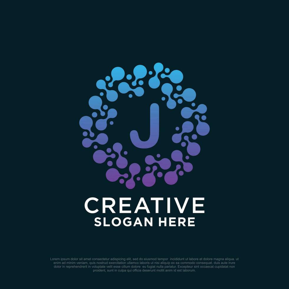 lien logo conception avec lettre Créatif concept prime vecteur