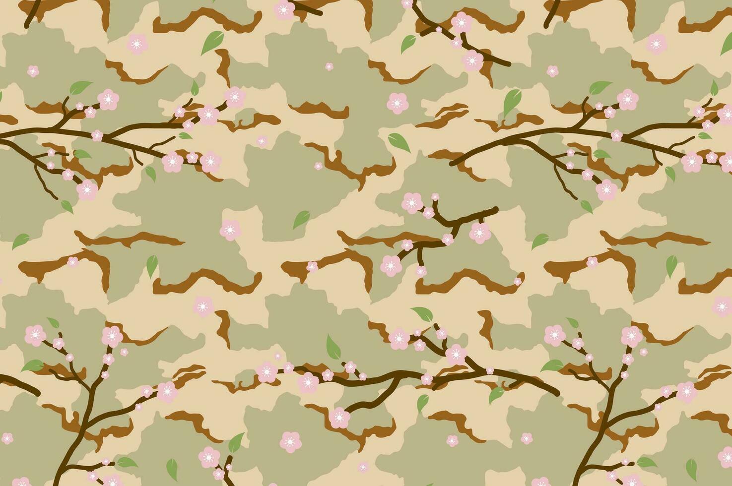 Sakura camouflage vecteur modèle