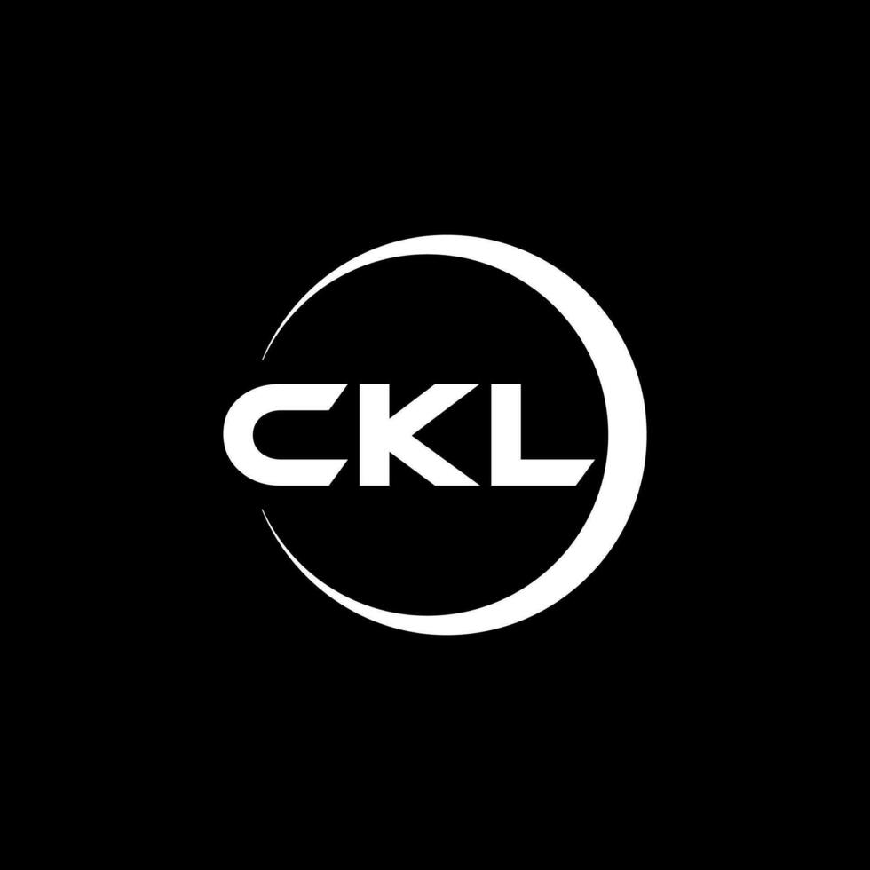 ckl lettre logo conception, inspiration pour une unique identité. moderne élégance et Créatif conception. filigrane votre Succès avec le frappant cette logo. vecteur