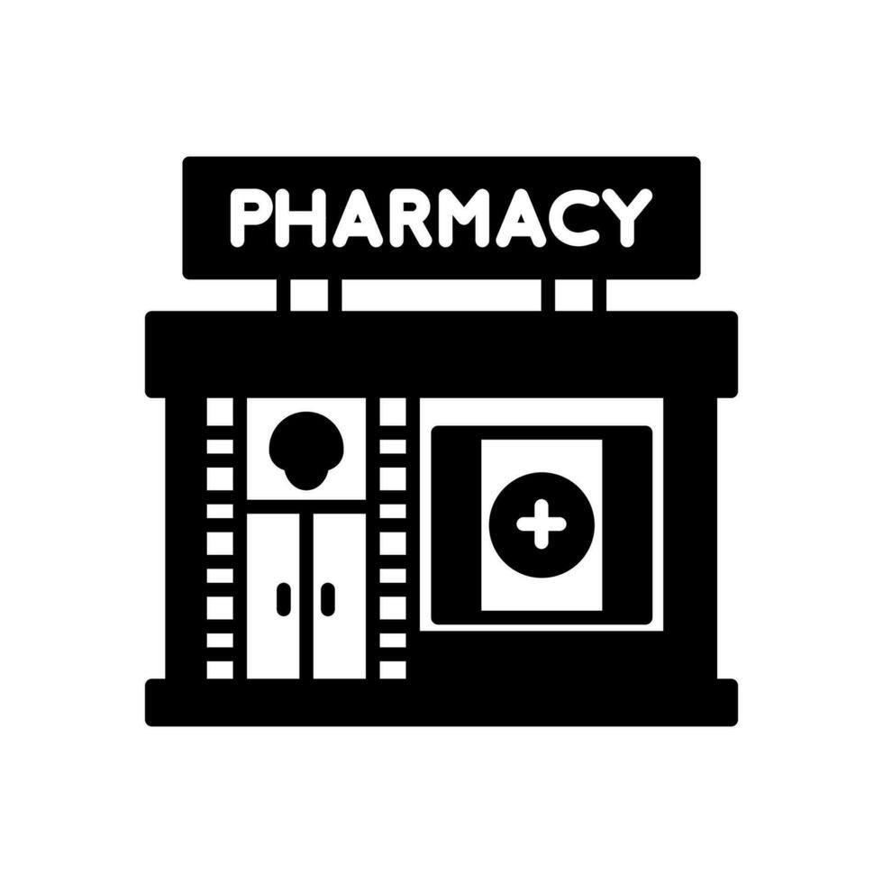 pharmacieicon dans vecteur. illustrationq vecteur