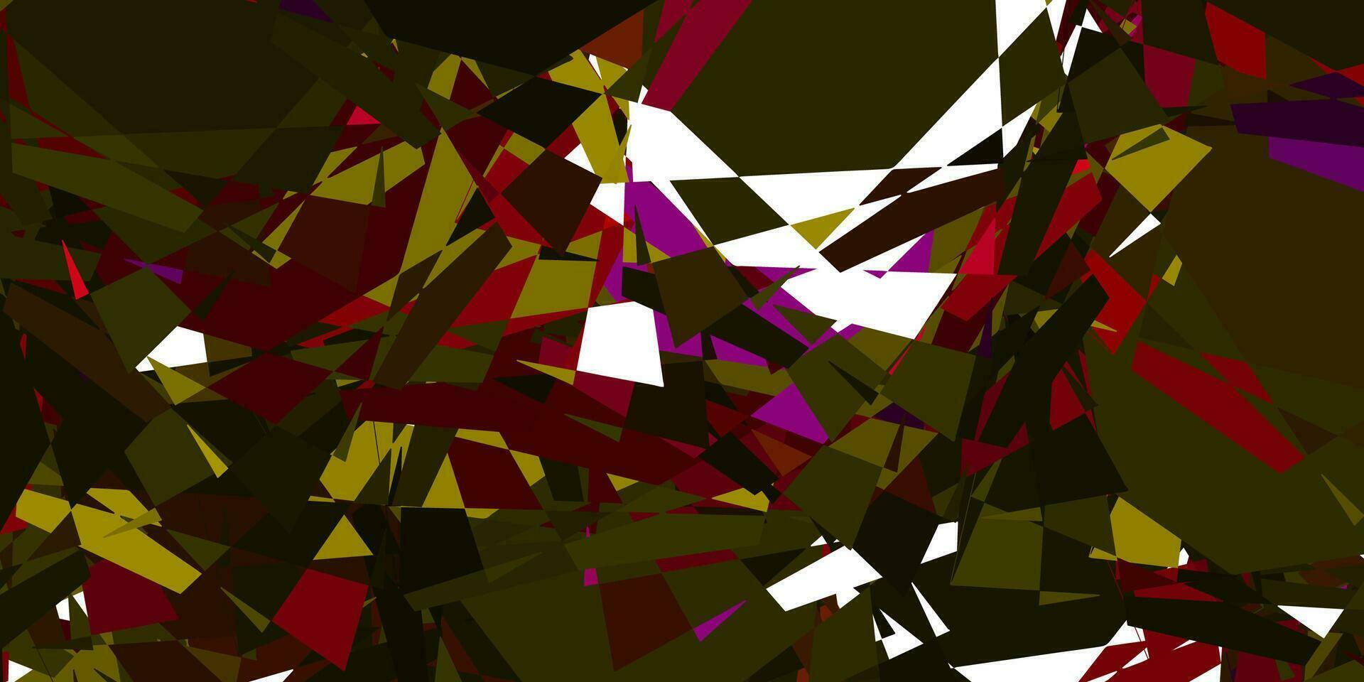 texture de vecteur rose clair, jaune avec des triangles aléatoires.