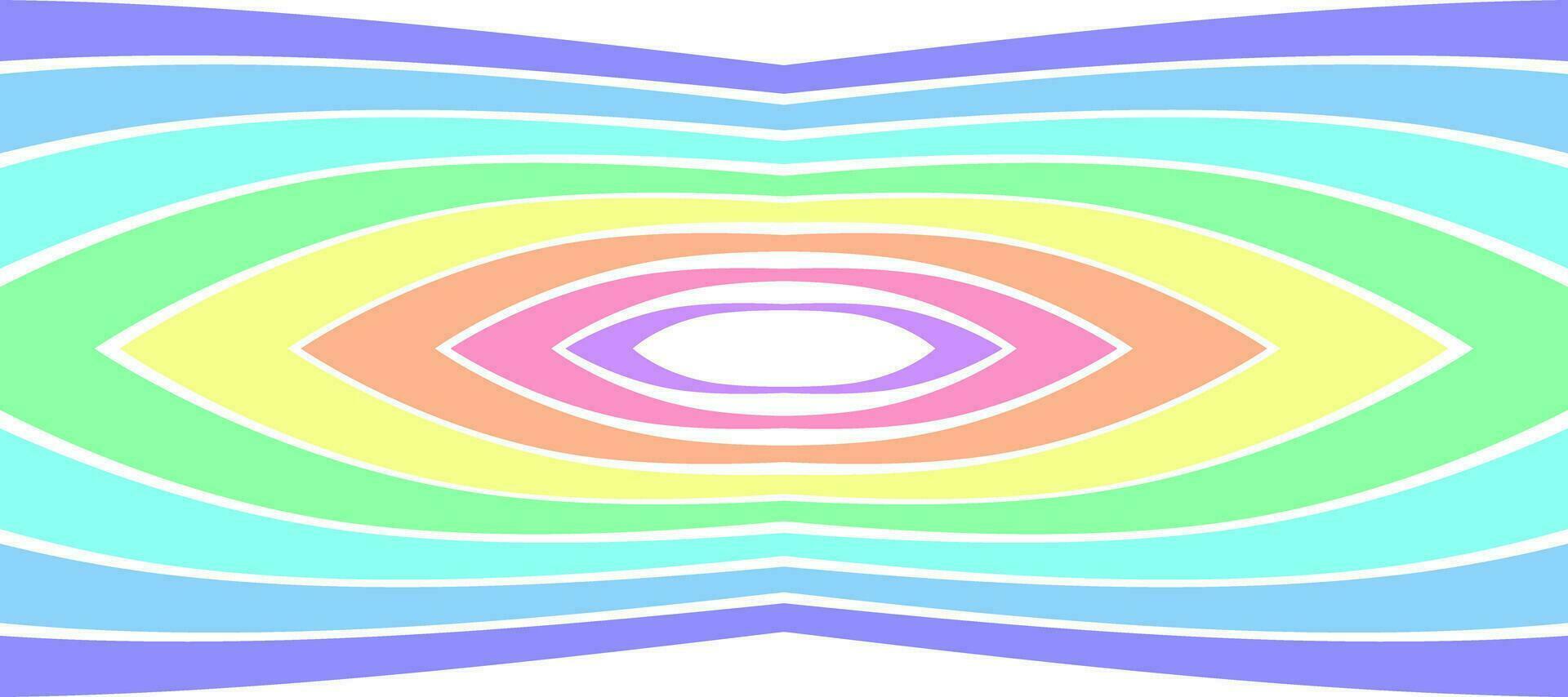 abstrait ovale répéter contour coloré arc en ciel Contexte vecteur