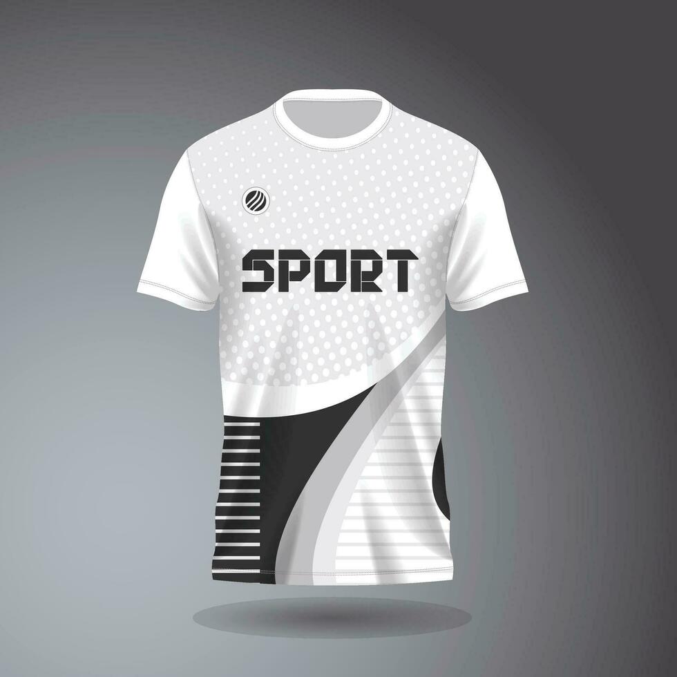 football Jersey modèle sport T-shirt conception vecteur