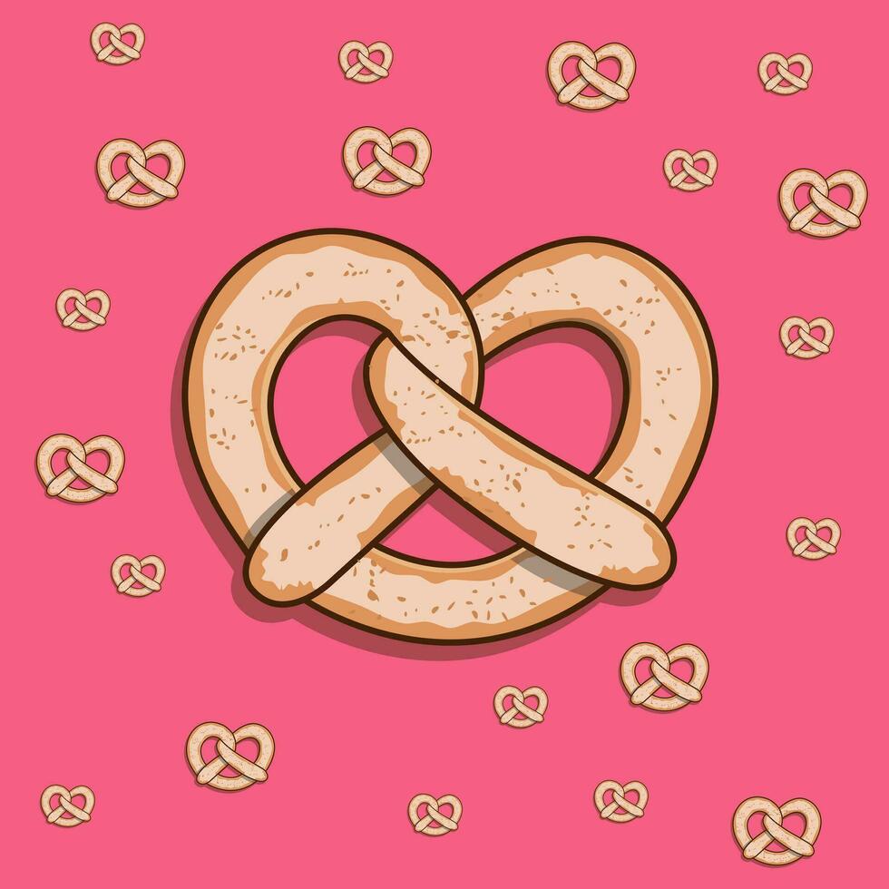 améliorer votre culinaire affaires avec bretzels gâteau illustrations. idéal pour boulangerie menus, nourriture blogs et livres de cuisine, ces images ajouter une toucher de charme à votre Créatif projets. vecteur